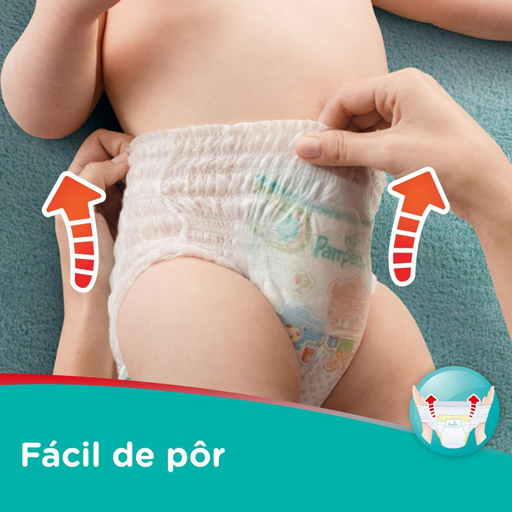 Fralda Pampers Pants Ajuste Total P 26 unidades - Imagem 7