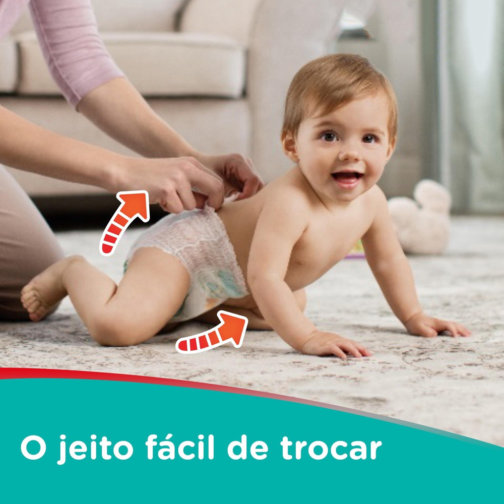 Fralda Pampers Pants Ajuste Total P 26 unidades - Imagem 5