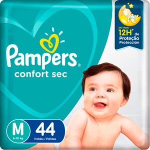 Fralda Pampers Confort Sec M 44 unidades