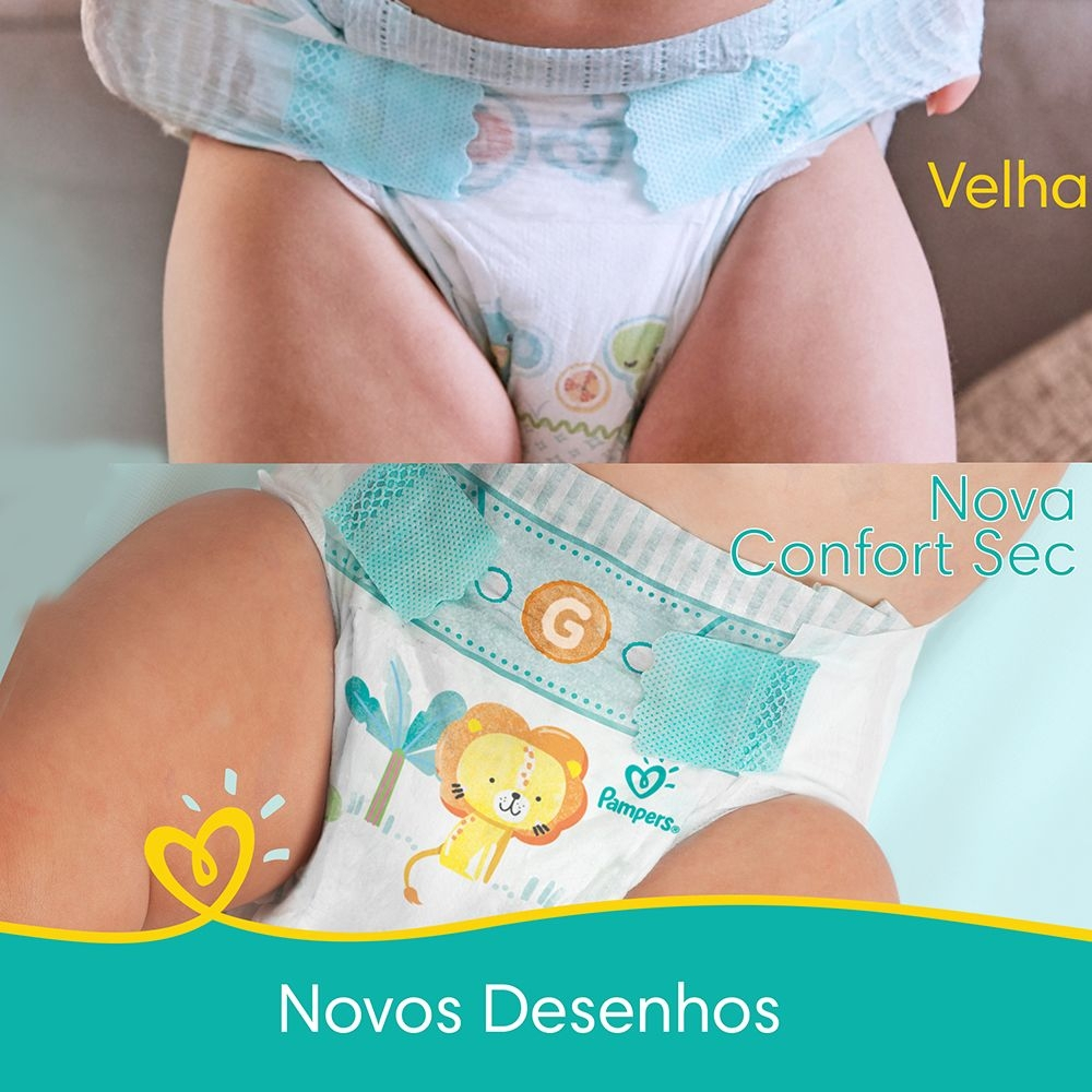 Fralda Pampers Descartável Confort Sec XG - 18 Unidades - Imagem 8