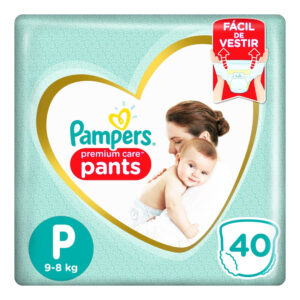 Fralda descartável pampers premium care pants P C/40