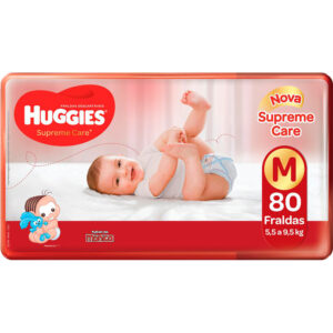 Fralda Huggies Supreme Care M - 80 unidades