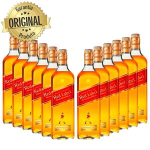 Whisky Johnnie Walker Red Label 1l - Original - Caixa Com 12