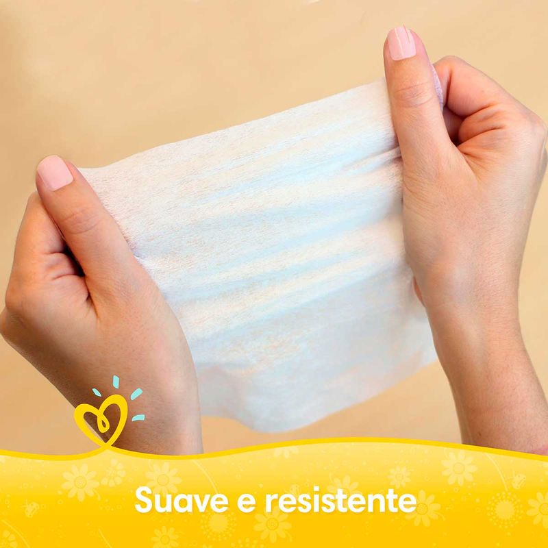 Lenços Umedecidos Pampers Aroma De Camomila 48 Unidades - Imagem 5