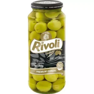 Azeitona Verde Gordal Rivoli Vidro 360g