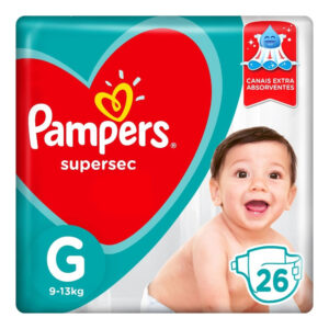 Fralda Pampers Descartável Supersec G - 26 Unidades