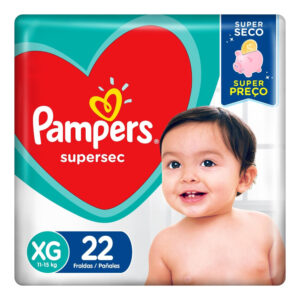 Fralda Pampers Supersec Pacotao Xg - 22 Unidades