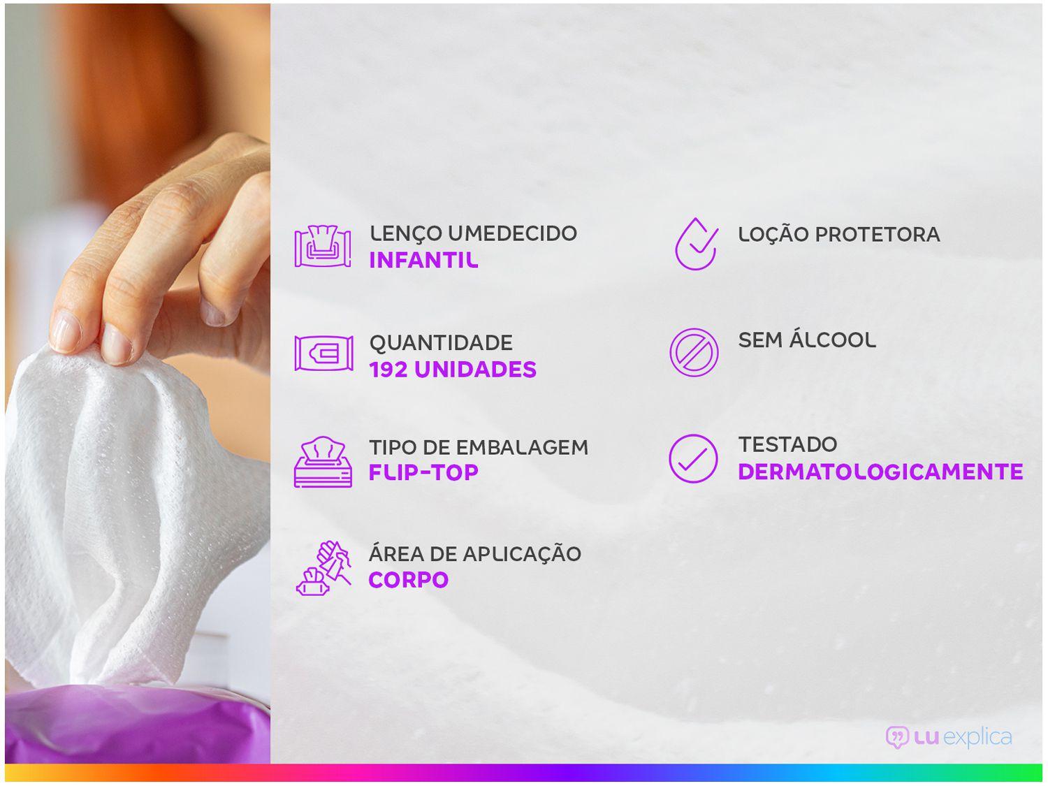 Kit Lenço Umedecido Pampers Higiene Completa - 4 Pacotes com 48 Cada - Imagem 2