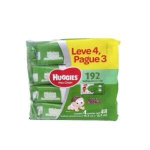 LENÇOS UMED. HUGGIES MAX CLEAN C/48 LEVE 4 PAGUE 3