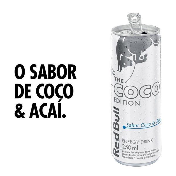 Energético Red Bull Energy Drink Coco & Açai 250 ml 24 latas - Imagem 2