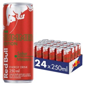 Energético Red Bull Energy Drink Summer Melancia 250 ml (24 latas)