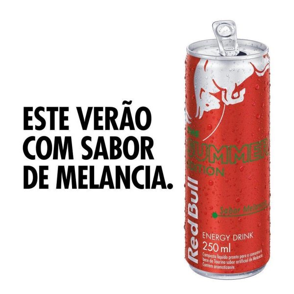 Energético Red Bull Energy Drink Summer Melancia 250 ml (24 latas) - Imagem 2
