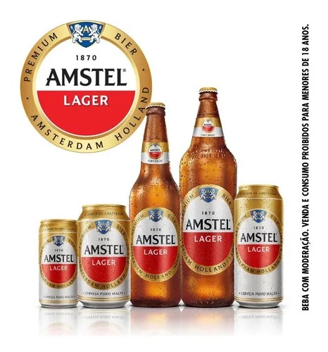 Cerveja Amstel Lata 350 Ml 12 Unidades - Imagem 4