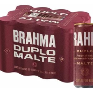 Cerveja Brahma Duplo Malte Lata 350ml - Pack Com 12 Unidades