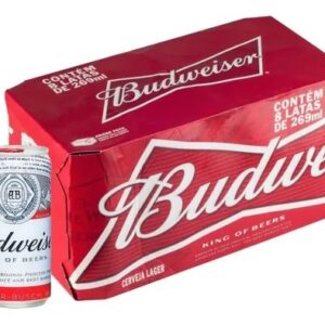Cerveja Budweiser 269ml Lata - Pack Com 8 Unidades