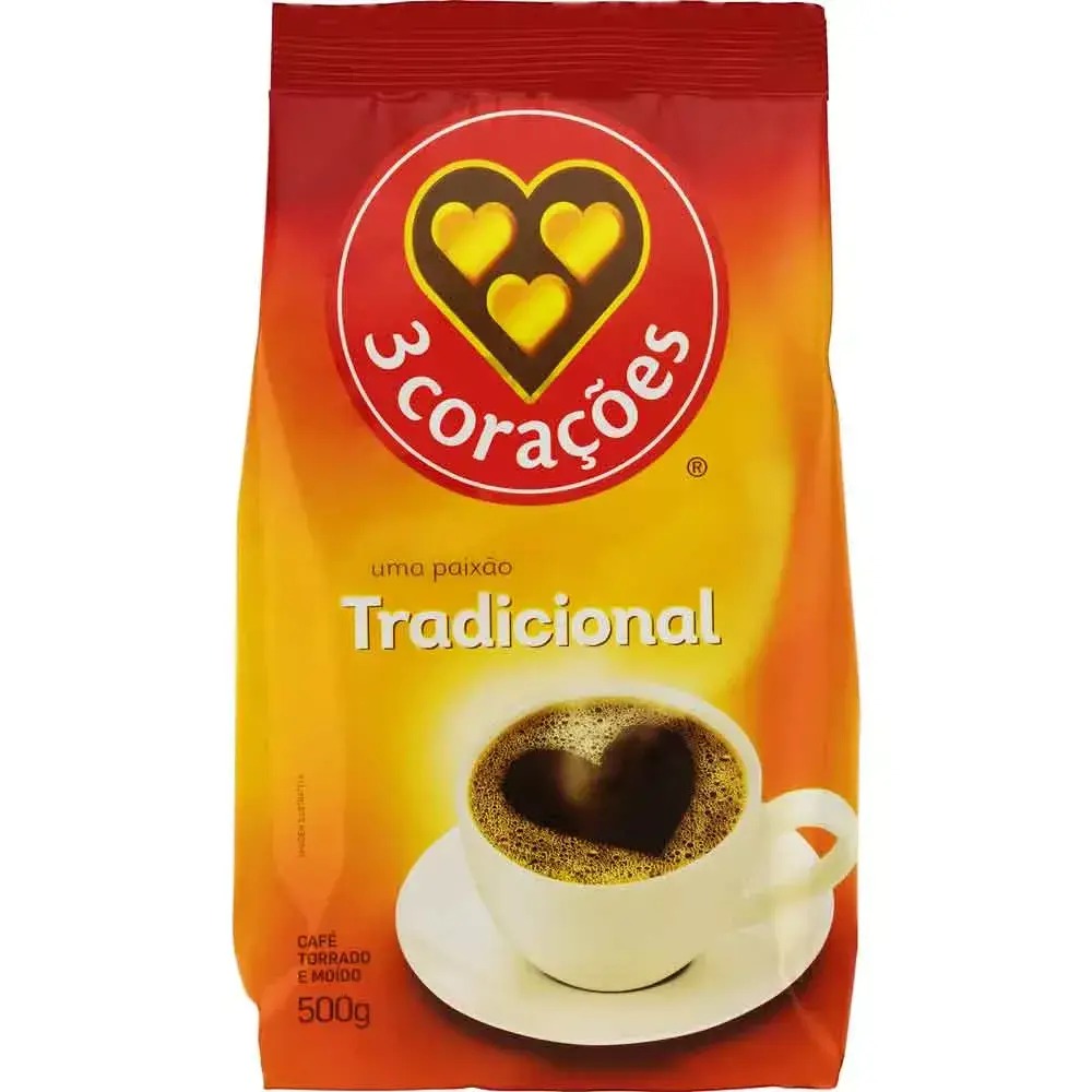 Café Tradicional 3 Corações 500g