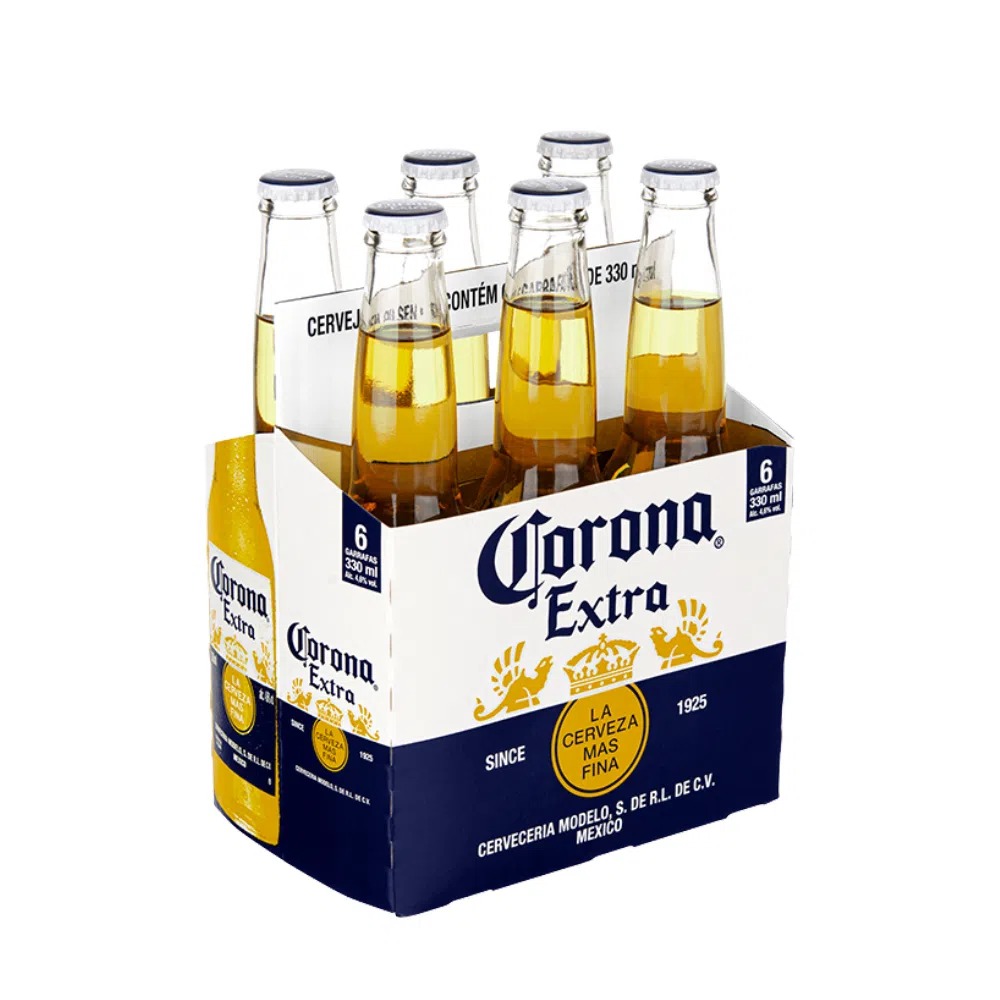 Cerveja Corona Extra Long Neck 330ml Pack (6 unidades) - Imagem 2