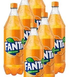 Refrigerante Fanta Laranja 2 Litros - Pack 6 Unidades