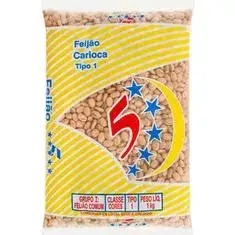 Feijão Carioca 5 Estrelas 1kg