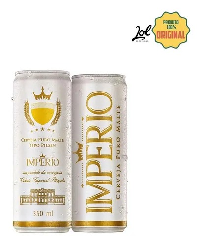 Cerveja Imperio - Puro Malte Pilsen - Lata 350ml - 12 Unid - Imagem 2