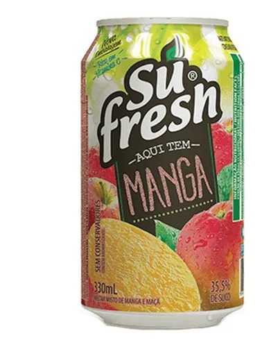 Bebida Sufresh Manga Lata 330ml Kit Com 12 Unidades