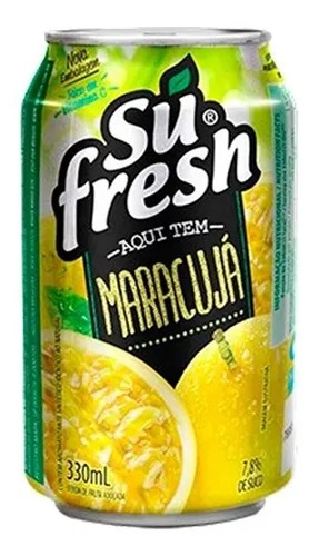 Bebida Sufresh Maracujá Lata 330ml Kit Com 12 Unidades