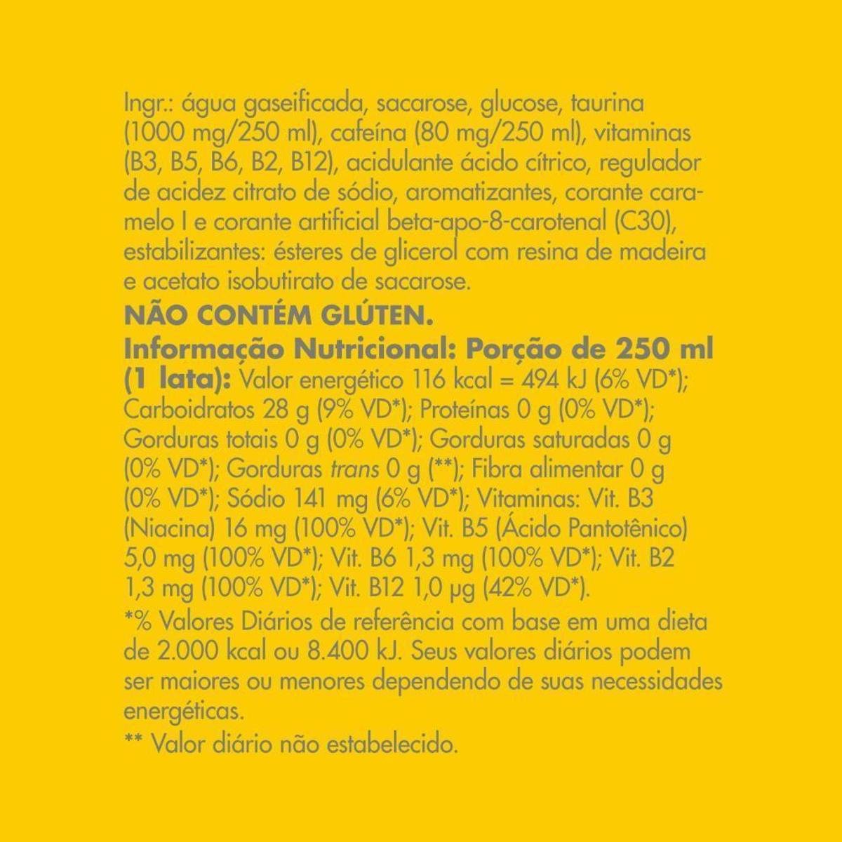 Energético Red Bull Energy Drink Tropical 250 ml 24 unidades - Imagem 3