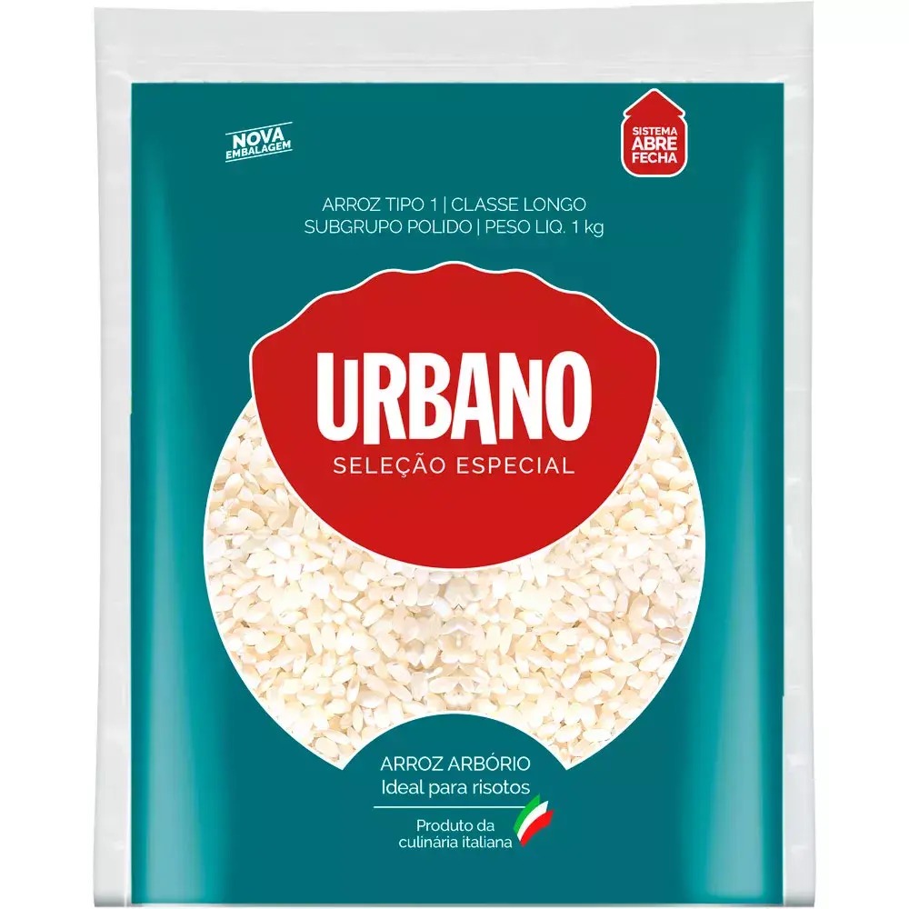 Arroz Arbório Urbano 1kg