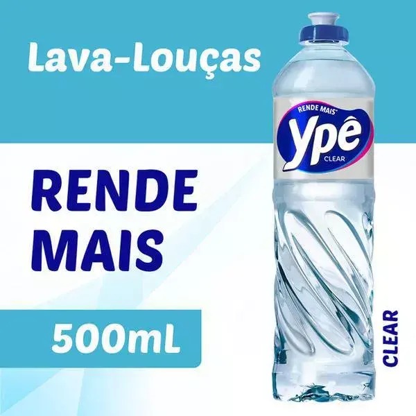Detergente Líquido Ypê Clear 500ml - Imagem 2