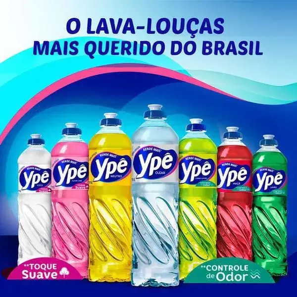 Detergente Líquido Ypê Limão 500ml - Imagem 4