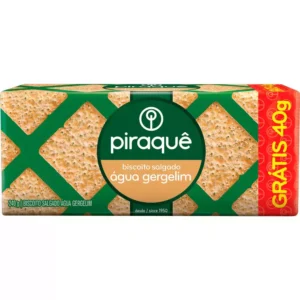 Biscoito Água e Gergelim Piraquê 200g Grátis 40g