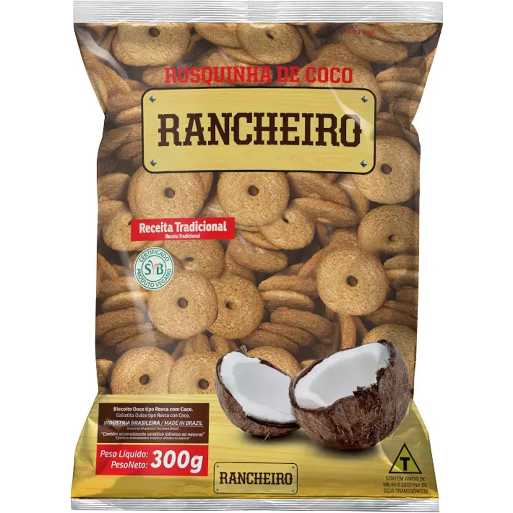 Biscoito Rosca de Coco Rancheiro 300g