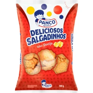 Biscoito Salgado Sabor Queijos Deliciosos Salgadinhos Panco 500g