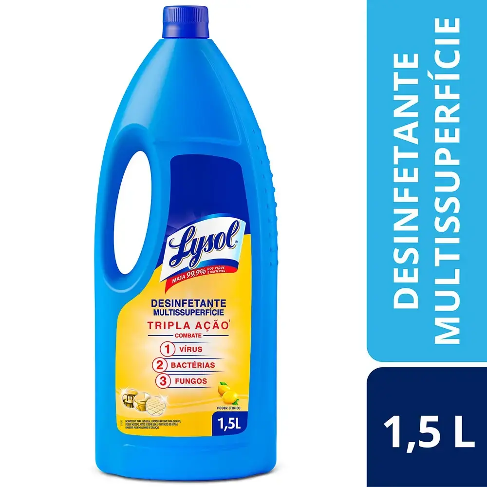 Desinfetante Multissuperfícies Poder Cítrico Lysol 1,5L