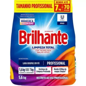 Lava Roupa em Pó Limpeza Total Brilhante PRO 5,6kg