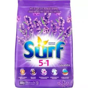 Lava Roupa em Pó Lavanda Surf 800g
