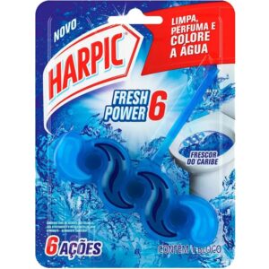 Detergente Sanitário Bloco Frescor do Caribe Fresh Power 6 Harpic