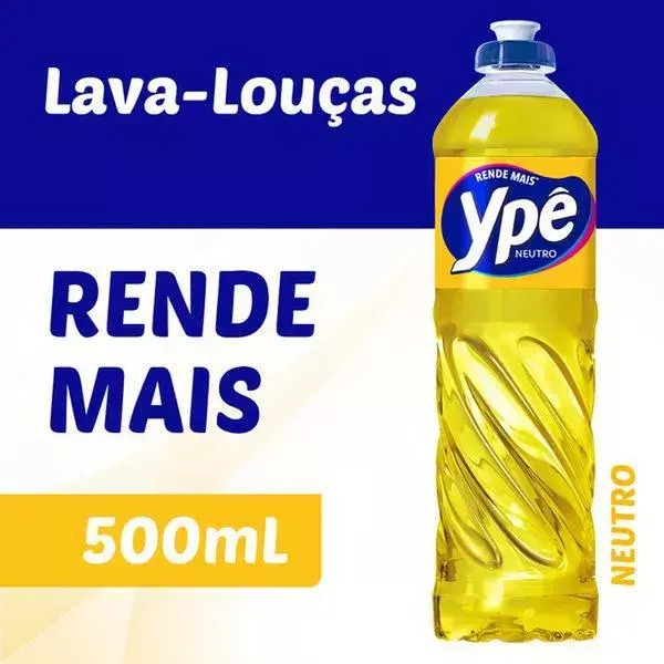 Detergente Líquido Ypê Neutro 500ml - Imagem 3