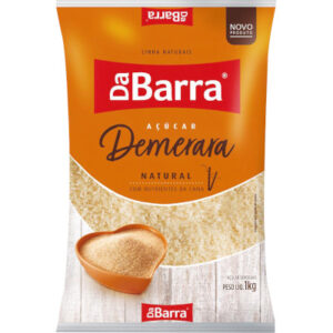 Açúcar Demerara pacote 1kg - Da Barra
