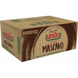 Açúcar Mascavo caixa 200 unidades de 4g - União