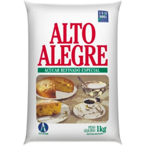 Açúcar Refinado pacote 1kg - Alto Alegre