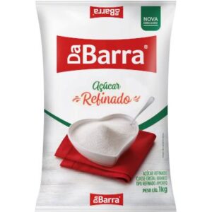 Açúcar Refinado pacote 1kg - Da Barra