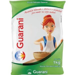 Açúcar refinado pacote 1kg - Guarani