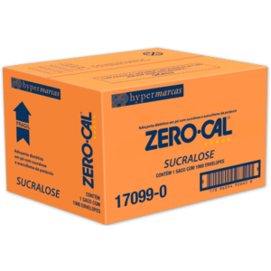 Adoçante em Pó Sucralose caixa 1000 unidades de 0,6g - Zero Cal