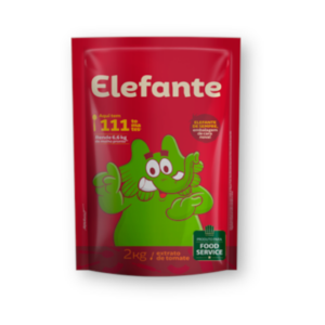 Extrato de Tomate Tradicional pacote 2kg - Elefante