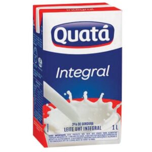 Leite Integral tetra pak 1 Litro - Quatá