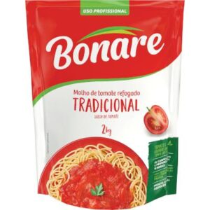 Molho de Tomate Tradicional sachê 1,7kg - Bonare