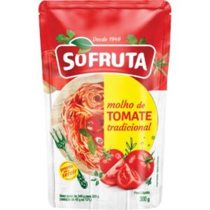 Molho de Tomate Tradicional sachê 300g - Só Fruta
