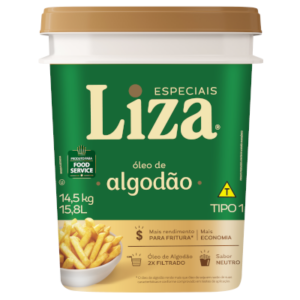 Óleo de Algodão Fritura balde 14,5 Litros - Liza