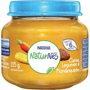 Papinha Carne com Legumes e Mandioquinha pote 115g - Nestlé/Naturnes